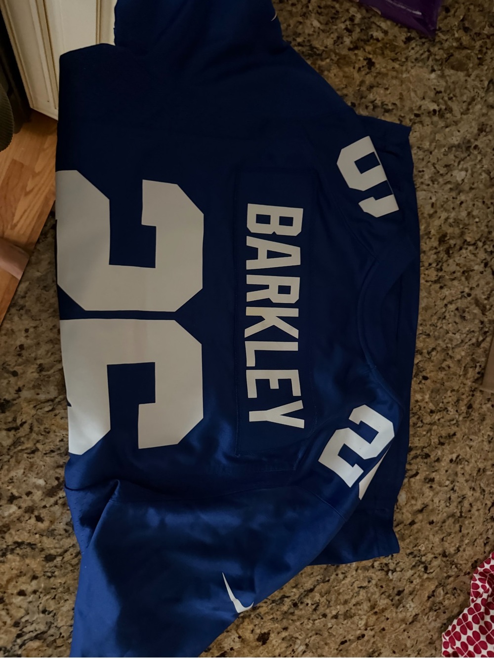 NFL Blue White #26 Men’s Football Jersey